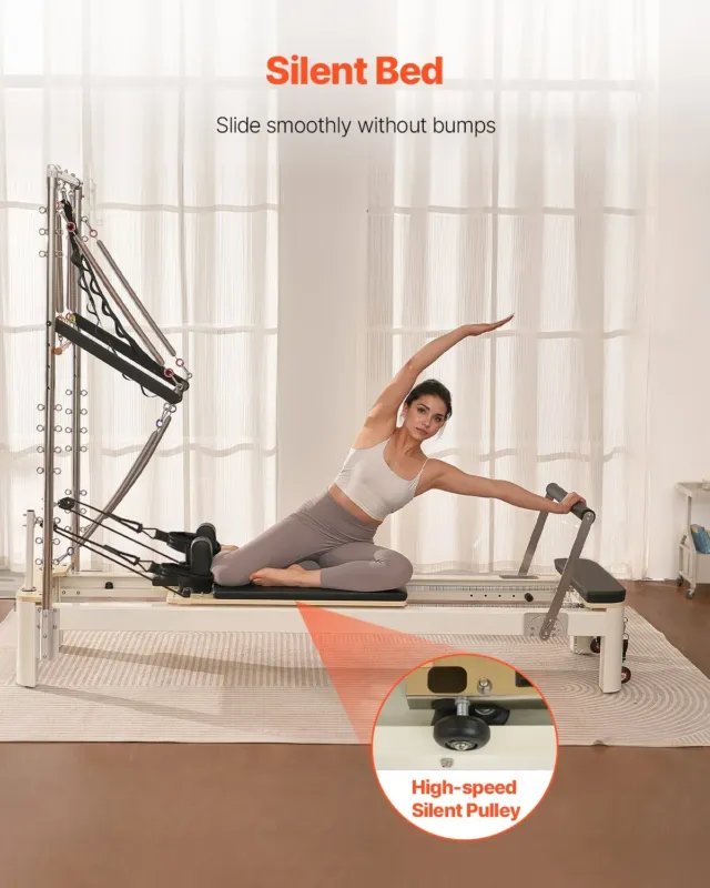 Pilatese reformer, 181 kg, 2450 x 760 x 2010 mm