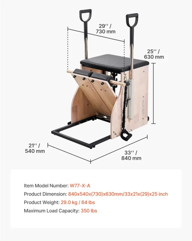 Pilatese tool, 159 kg, 630 mm