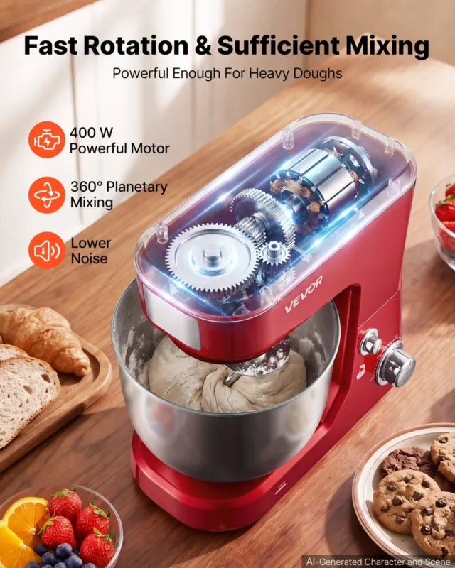 Planetaarmikser 5 L, 1000 W