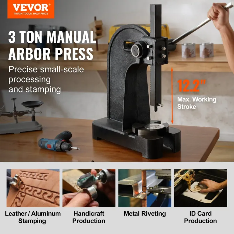 Pöördpress, 310 mm, 1,27 cm