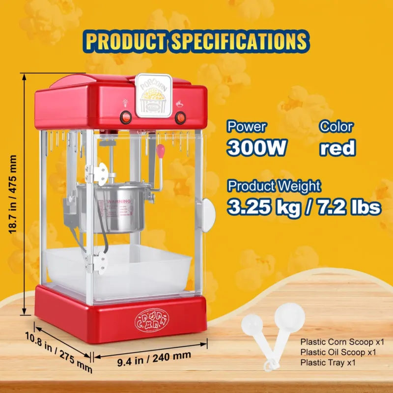 Popkornimasin 300 W, 70,9 g