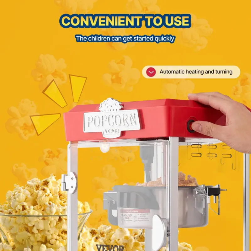 Popkornimasin 480 W, 113 g, 5,68 L