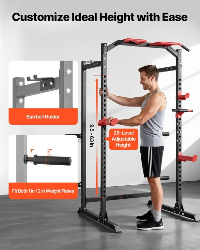 Power Cage jõutreeningraam, 4 tk, 2,54 cm