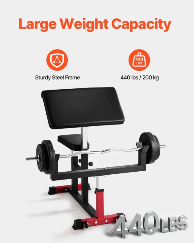Preacher Curl Pink, 200 kg