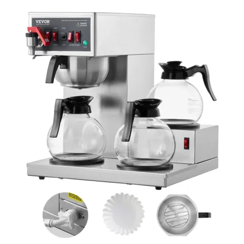 Professionaalne kohvimasin 3 kannuga, 2,8 L, 405 x 405 x 460 mm