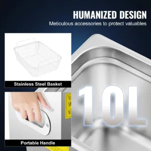 Professionaalne ultrahelipuhasti, 10 L — pilt 4