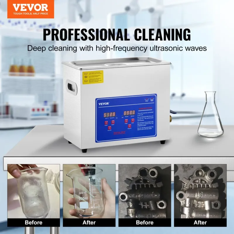 Professionaalne ultrahelipuhasti, 6 L, 180 W