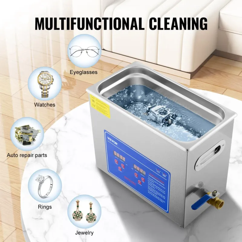 Professionaalne ultrahelipuhasti, 6 L, 180 W