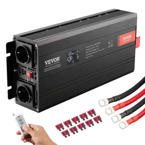 Puhta siinuslaine inverter, 3000 W, 415 x 164 x 80 mm