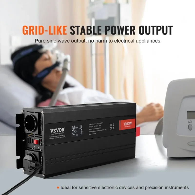 Puhta siinuslaine inverter, 3000 W, 415 x 164 x 80 mm