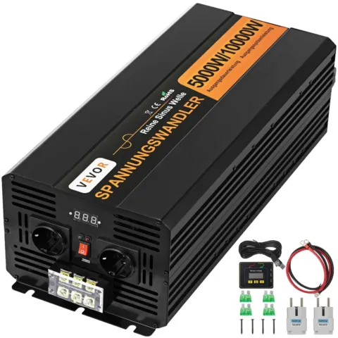 Puhta siinuslaine võimsusmuundur 5000W 24V DC kuni 230V AC 50Hz