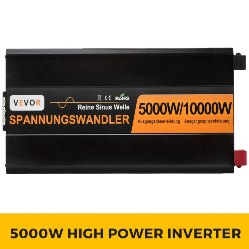 puhta siinuslaine võimsusmuundur 5000W 24V DC kuni 230V AC 50Hz