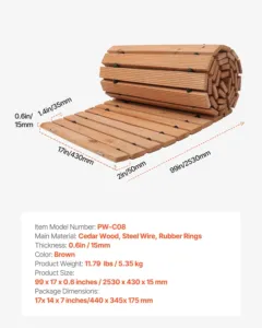 Puidust aiarada, 20,3 x 43,2 cm, 5,82 kg — pilt 7