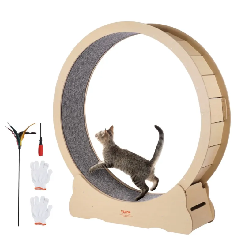 Puidust kassi treeningratas, 132 cm, 12 mm