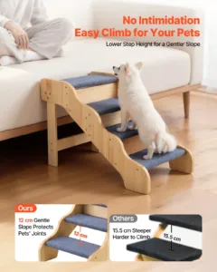 Puidust lemmikloomatrepp, 68 kg, 12 cm — pilt 2