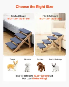 Puidust lemmikloomatrepp, 68 kg, 12 cm — pilt 5