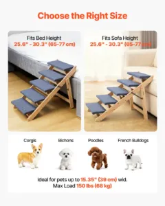Puidust lemmikloomatrepp, 68 kg, 12 cm — pilt 5