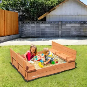 Puidust liivakast, 133 x 120 x 42,9 cm, 1330 x 1200 x 430 mm — pilt 8