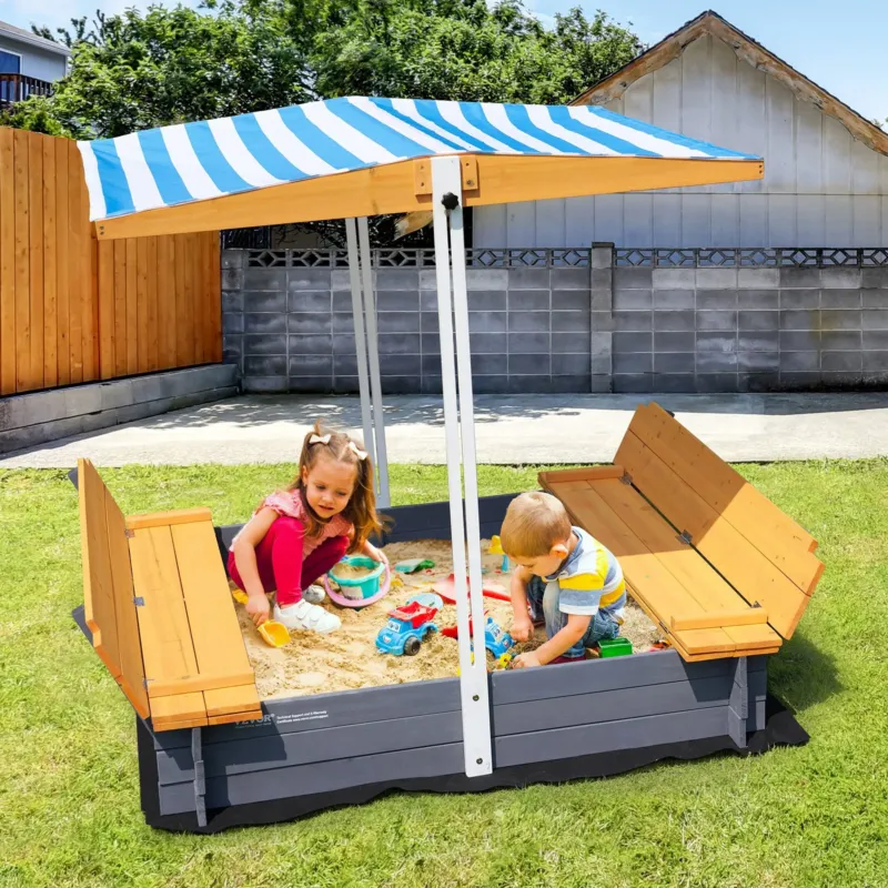 Puidust liivakast varikatusega, 146 x 120 x 120 cm, 1455 x 1200 x 1200 mm