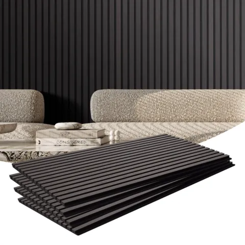 Puitliistudega akustilised paneelid, 59,9 x 120 cm, 4 tk