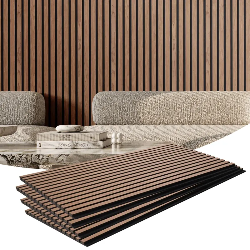 Puitliistudega akustilised paneelid, 59,9 x 120 cm, 4 tk