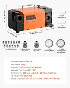 Puuriterade teritaja MR-13B, 15 mm, 120 W — pilt 7