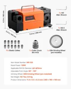 Puuriterade teritaja MR-13D, 13 mm, 120 W — pilt 7
