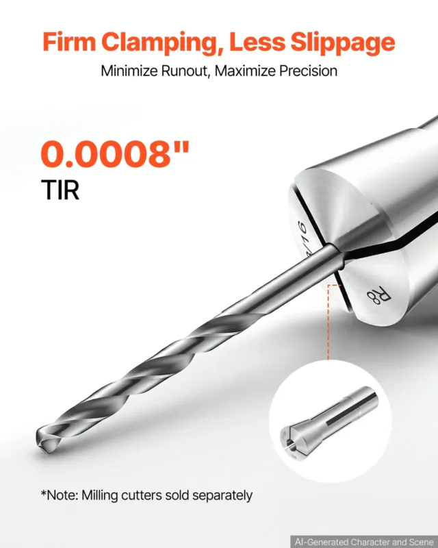 R8 padrunikomplekt 0,16–1,91 cm 23-osaline R8