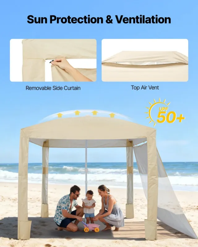 Rannakabana, 2,4 x 2,4 m, 2400 x 2400 x 2400 mm