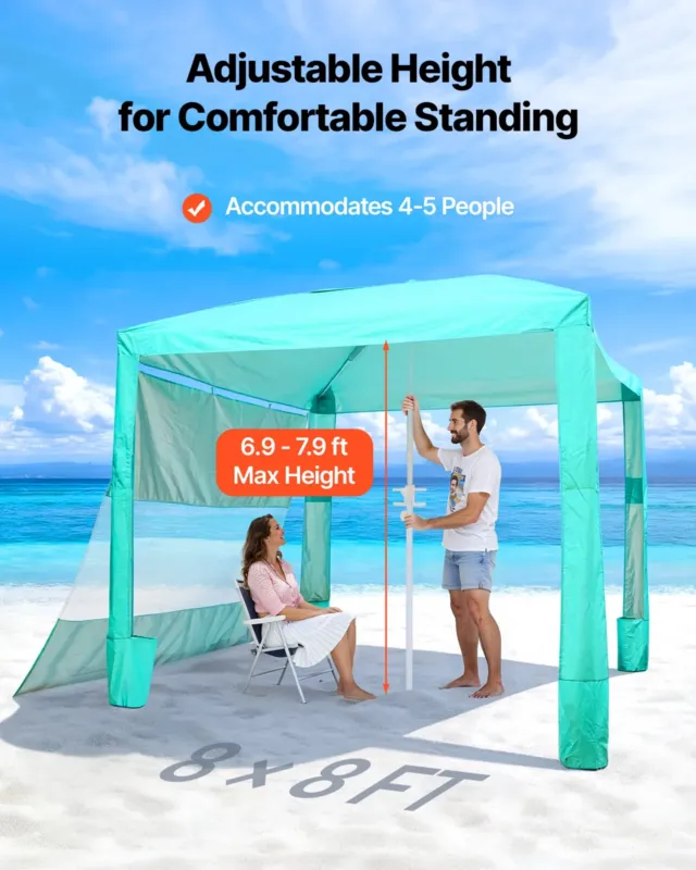Rannakabiin, 2,4 x 2,4 m, 2400 x 2400 x 2400 mm