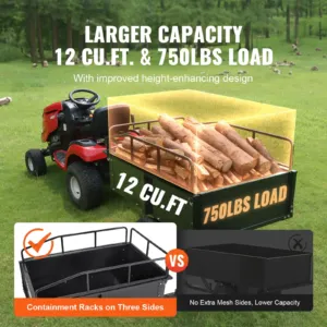 Raskeveokite ATV haagis terasest kallurkäru, 340 kg, 1,02 mm — pilt 4