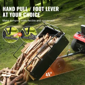 Raskeveokite ATV haagis terasest kallurkäru, 340 kg, 1,02 mm — pilt 5