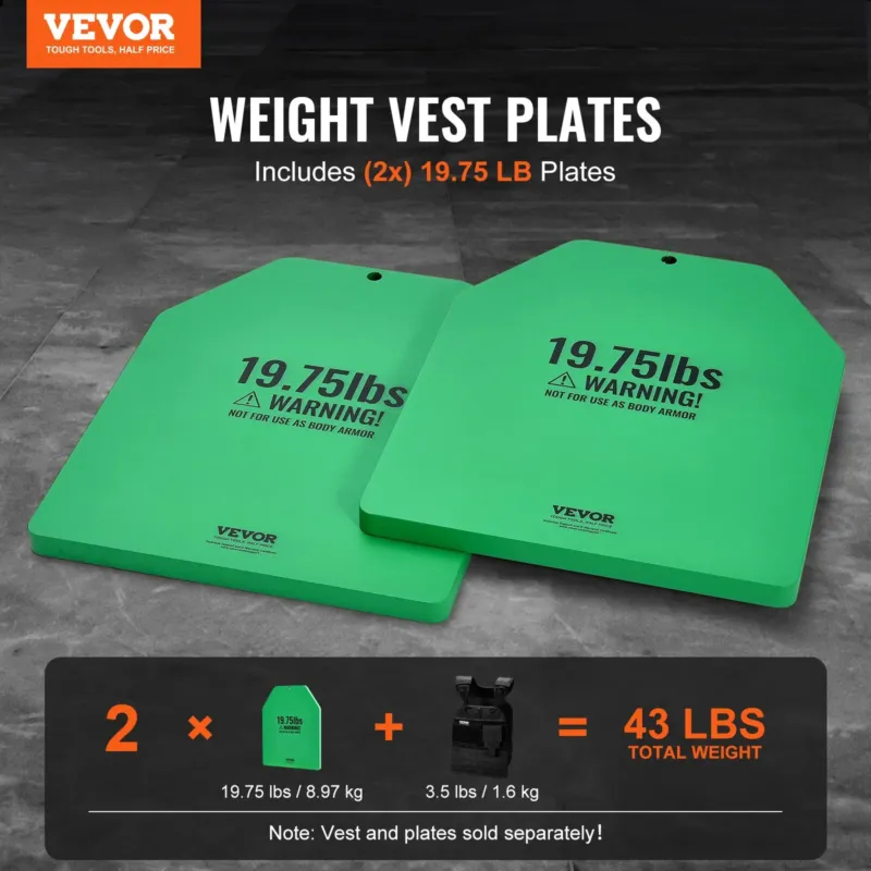 Raskusvesti kettad, 8,9 kg, 250 x 310 x 16 mm