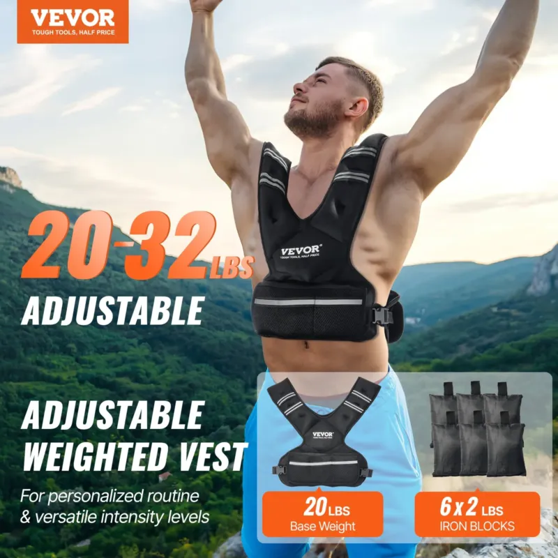 Reguleeritav raskusvest, 14,5 kg