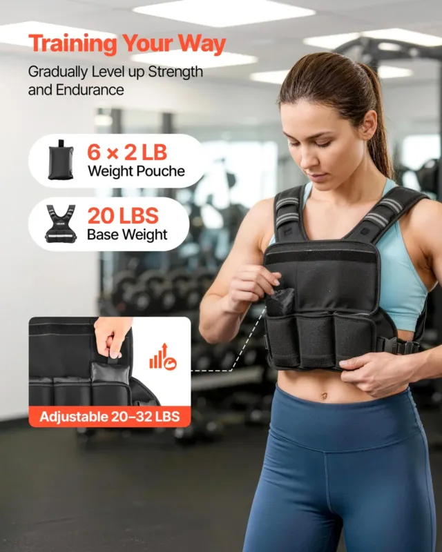 Reguleeritav raskusvest, 14,5 kg, 455 x 390 x 100 mm