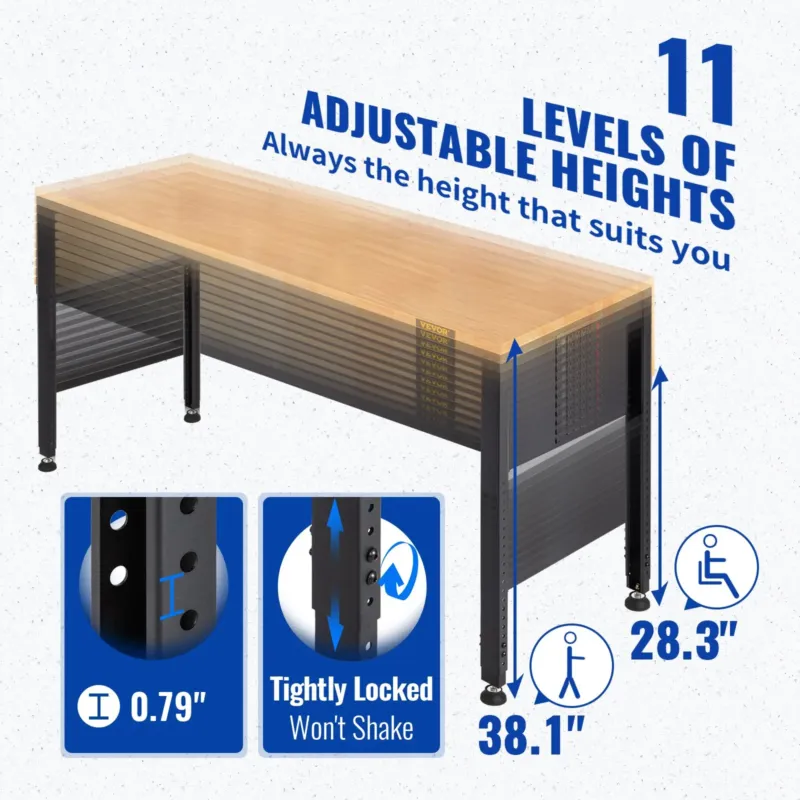 Reguleeritava kõrgusega töölaud 121,9 cm P x 50,8 cm L töölaud-laud