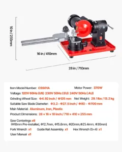 Ringsae tera teritaja, 370 W, 125 mm — pilt 7