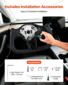 Rool Tesla Model 3-le 2016-2023, 77 W, 1,72 kg — pilt 6