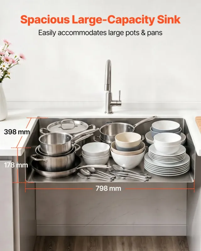 Roostevabast terasest köögivalamu 85 cm