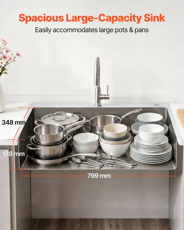 Roostevabast terasest köögivalamu 85 cm