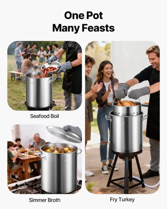 Roostevabast terasest pott 39,7 L