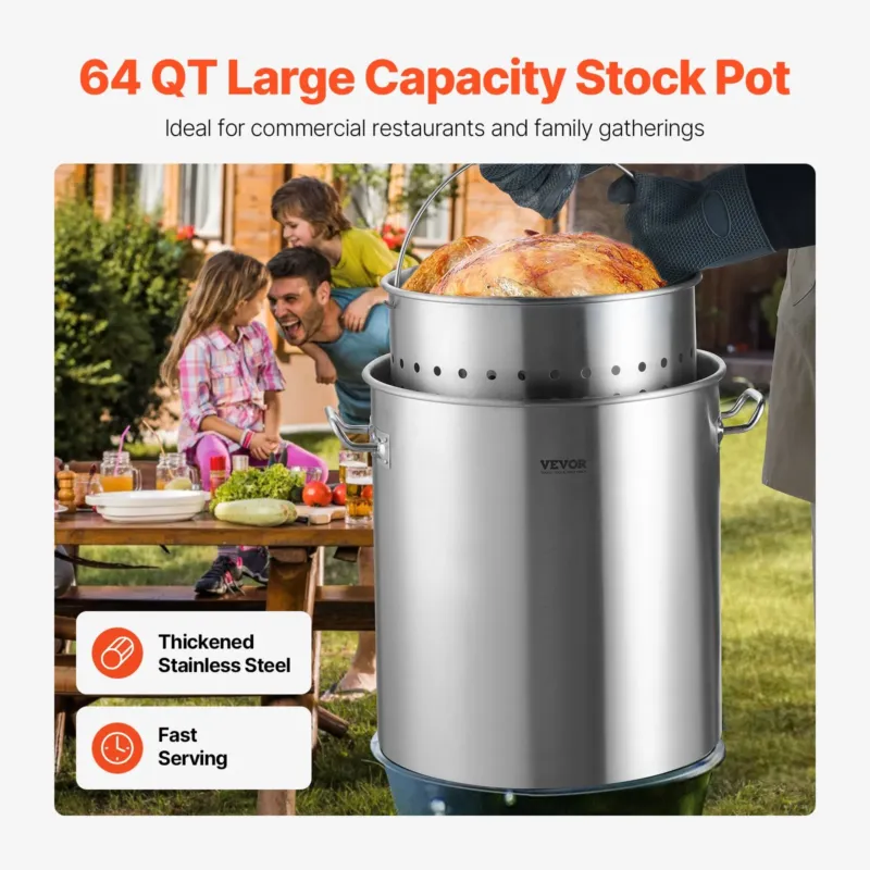 Roostevabast terasest pott 54 L
