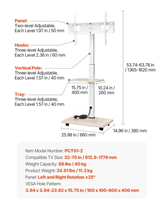 Rull-telerialus, 178 cm, 39,9 kg