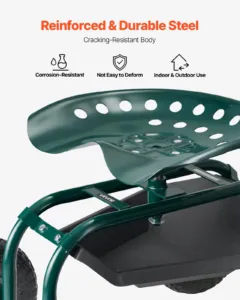 Rulluv aiakäru pöörleva istmega, 136 kg, 25,4 cm — pilt 5