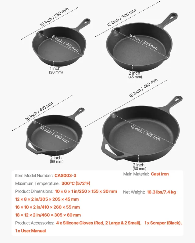Sautee-pann 4 tk, 305 mm