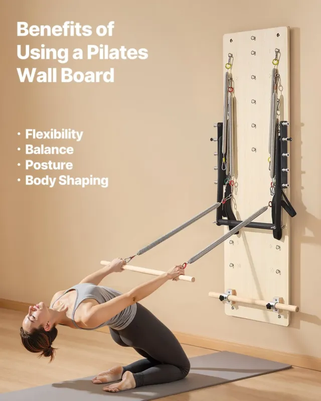 Seinale kinnitatav pilatese reformermasin, 620 mm, 61,0 cm