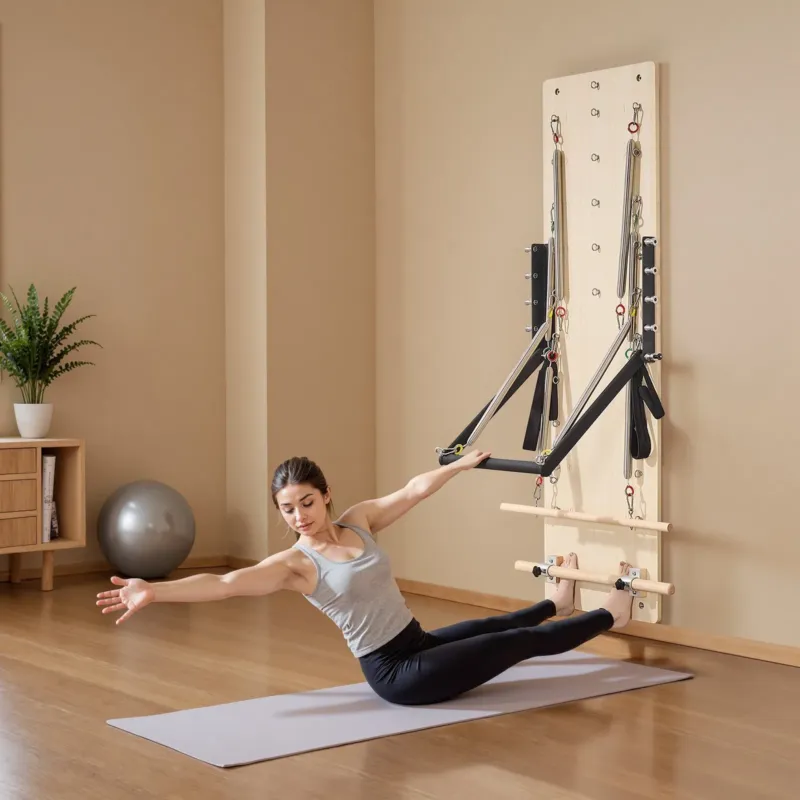 Seinale kinnitatav pilatese reformermasin, 620 mm, 61,0 cm