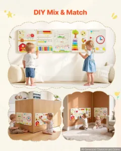 Seinale kinnitatav tegevustahvel, 40,6 cm, 1450 x 380 x 62 mm — pilt 5