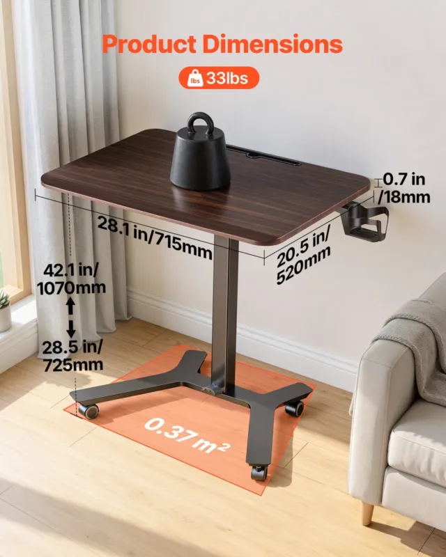Seisulaud, 715 x 520 mm, 15 kg