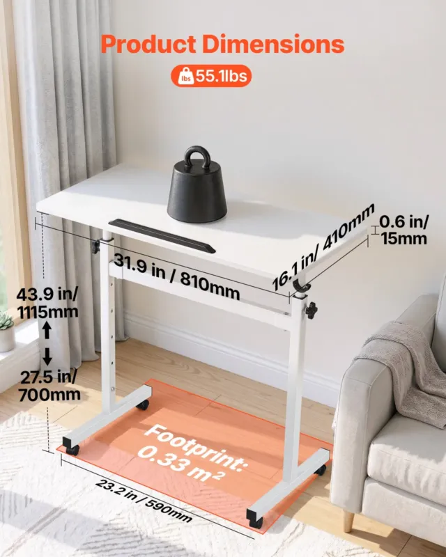 Seisulaud, 810 x 410 mm, 25 kg